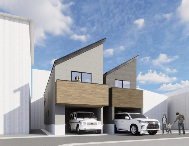 【土地図＋建物プラン例】 | A号棟・参考プラン