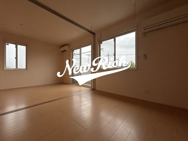 前橋市前箱田町のアパートのバルコニー