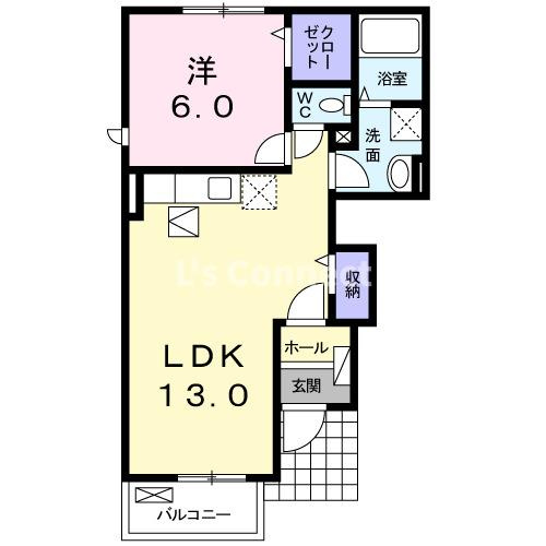 【間取り】 | エレガンテ　Ａ