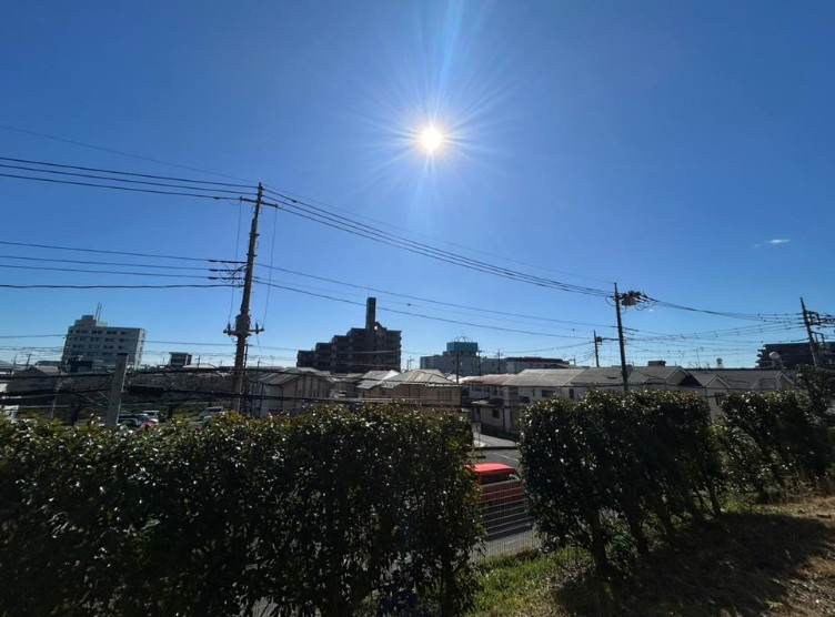 【中古マンション】ファミール川越の展望|1Fですがひらけており眺望良好