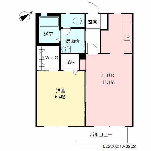 ルーンルディ―Ⅱの間取り