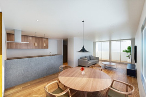 【完成予想図】 | LDK22帖以上+主寝室10帖+大型バルコニー+4LDK+P建物参考プラン