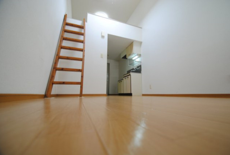 久留米市合川町のアパートの居間・リビング|おしゃれな居間です