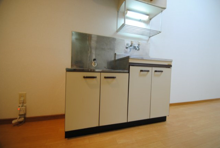 久留米市合川町のアパートのキッチン|使いやすいキッチンです
