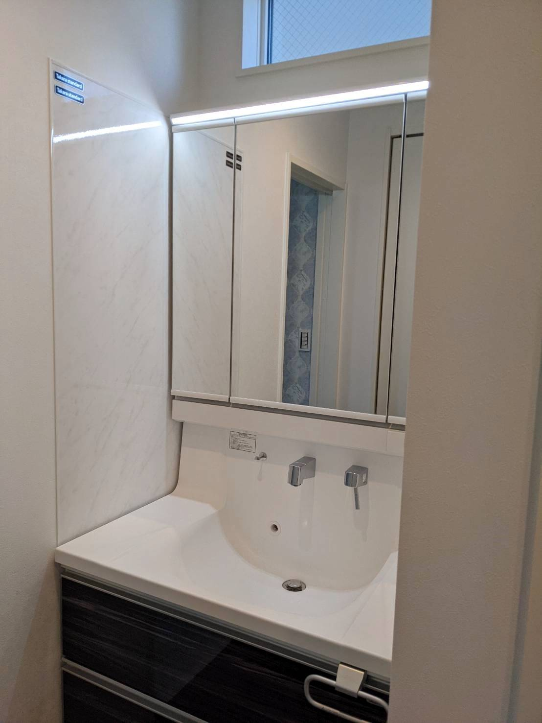 板戸戸建の洗面所