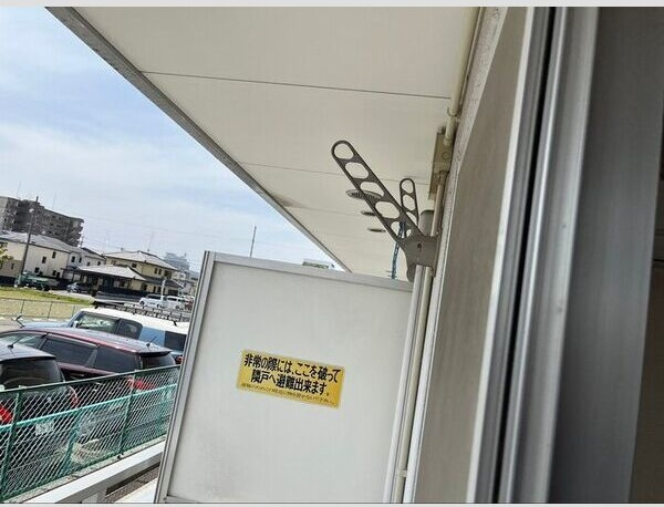 青悠荘のバルコニー