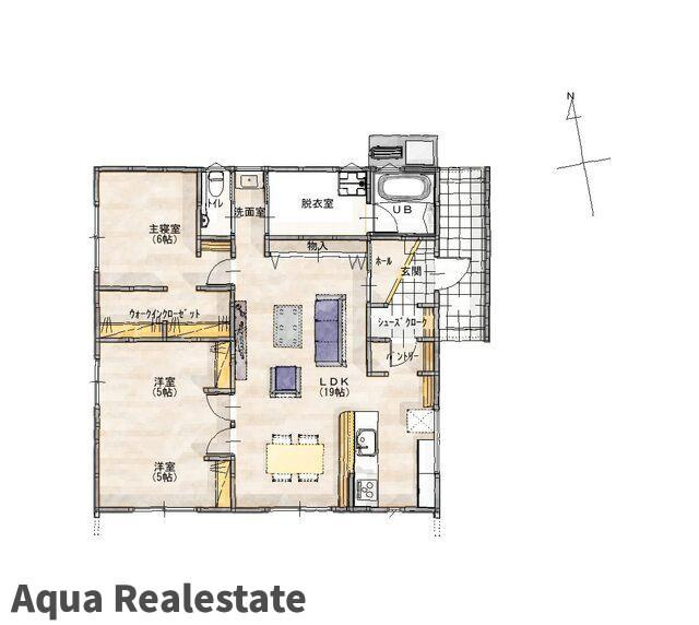 木田郡三木町氷上 一戸建 LB氷上　モデルハウス（建築中）の間取り
