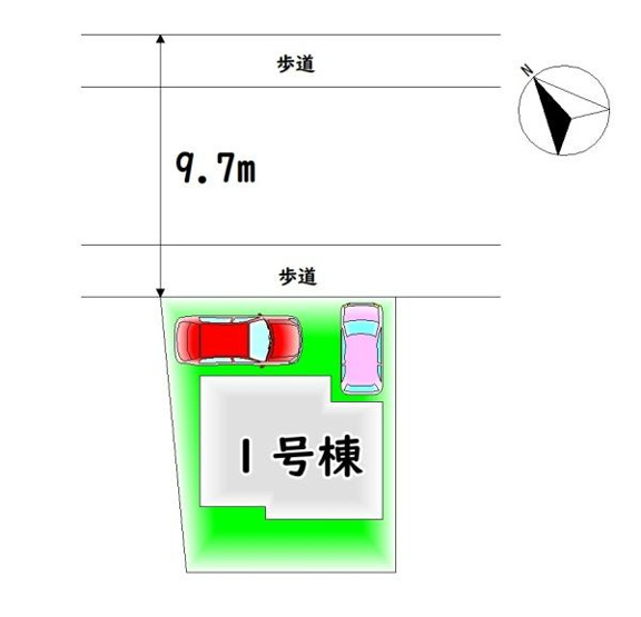 【区画図】 | 限定1棟・カースペース2台分♪