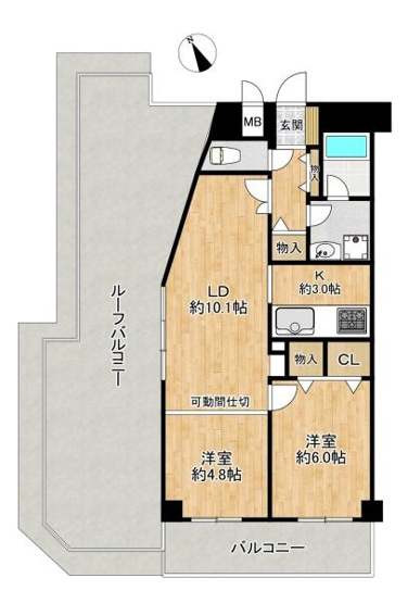 【間取り】 | コスモ塩屋　オーナーチェンジ物件！