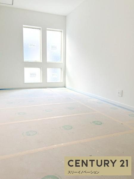 大正区千島ガレージハウスの寝室