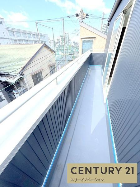 大正区千島ガレージハウスのバルコニー