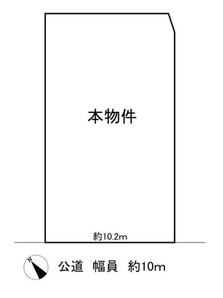 北葛城郡王寺町本町４丁目の売地の土地図