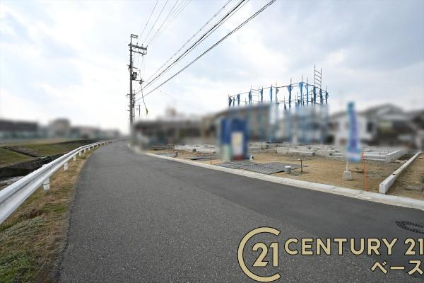奈良市南京終町３丁目 Ｃ号棟 ／新築一戸建の前面道路含む現地写真|■現地撮影写真■落ち着いた雰囲気の住宅地内です！