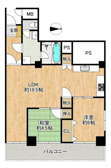 【間取り】 | アクロシャトー俊徳道　中古マンション