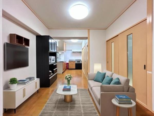 【居間・リビング】 | アクロシャトー俊徳道　中古マンション