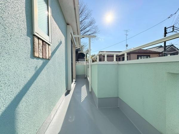 横浜市旭区本村町の中古一戸建のバルコニー|眺望がよく、陽当たり良好のバルコニー。
