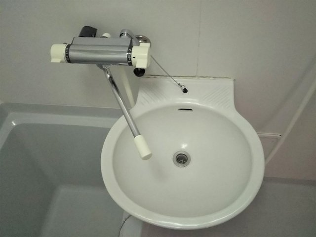 レオパレスサンライズヒル花見川の内装|混合水栓で温度調節が簡単！