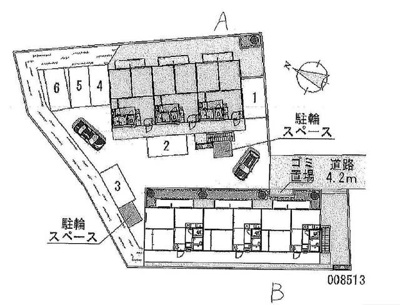 【区画図】 | エクセレントひばりが丘Ｂ