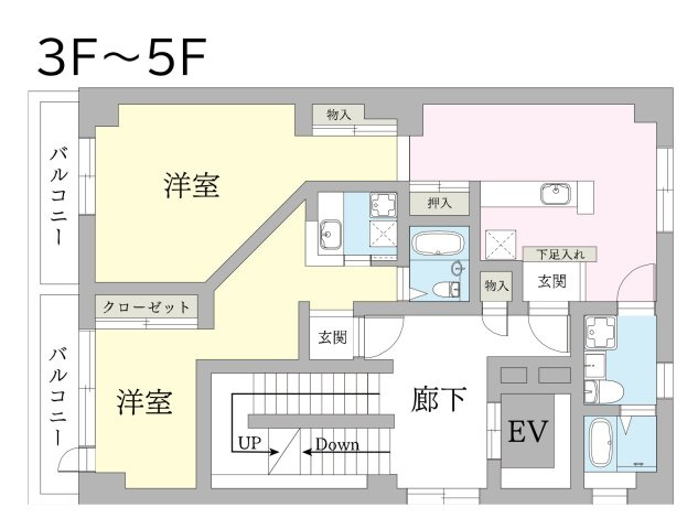 【大久保ビル】千葉県習志野市1棟収益ビル「2025年修繕工事済」「満室稼働中！」の間取り