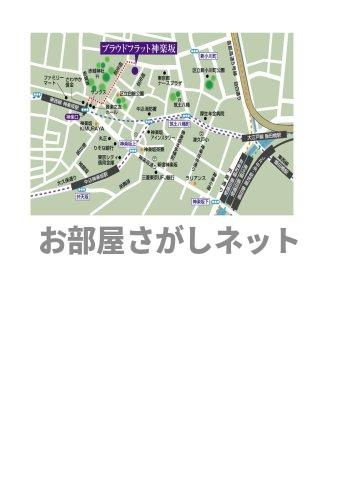 プラウドフラット神楽坂【おとり物件なし】#学生・社会人にオススメの地図