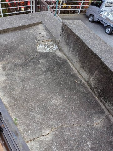 サンロイヤル唐櫃のバルコニー|陽当たり良好なバルコニーです