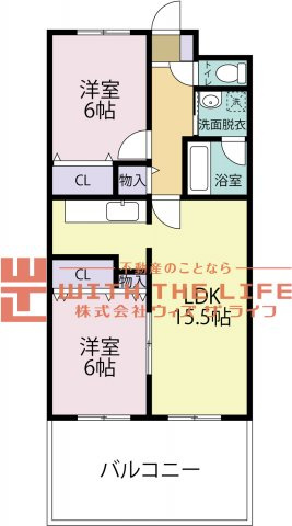 【キャッシュバック対象物件】ロックベアーヒルズⅡの間取り