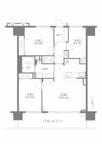 コラボシティ大須の間取り
