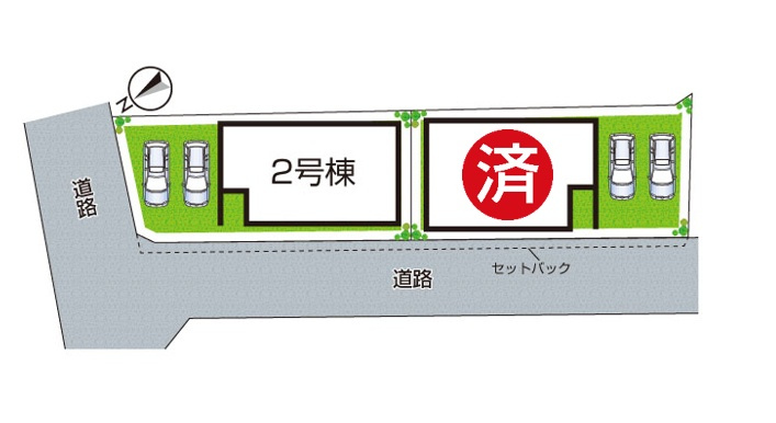 宝塚市小浜　第1期　新築一戸建ての区画図|全2区画