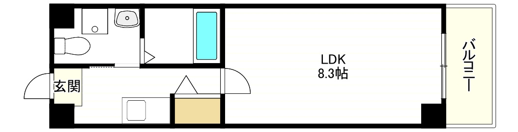 HRフロントリーガル平野の間取り