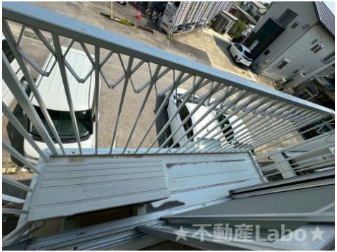 北島ハイツのバルコニー