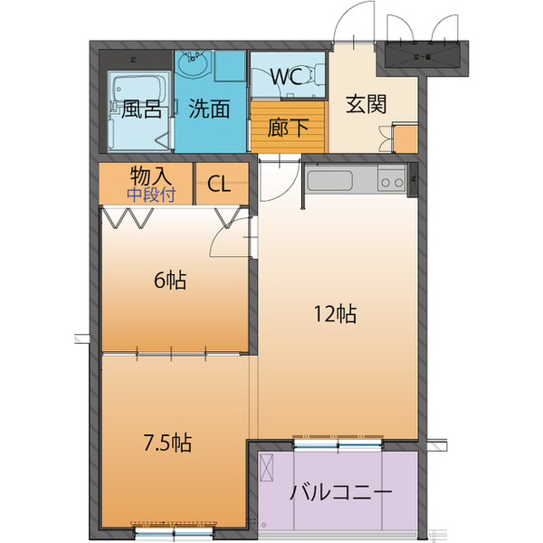 ベーシックマンションⅡの間取り