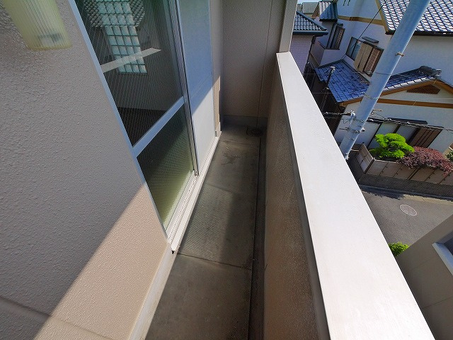 新大マンションのバルコニー