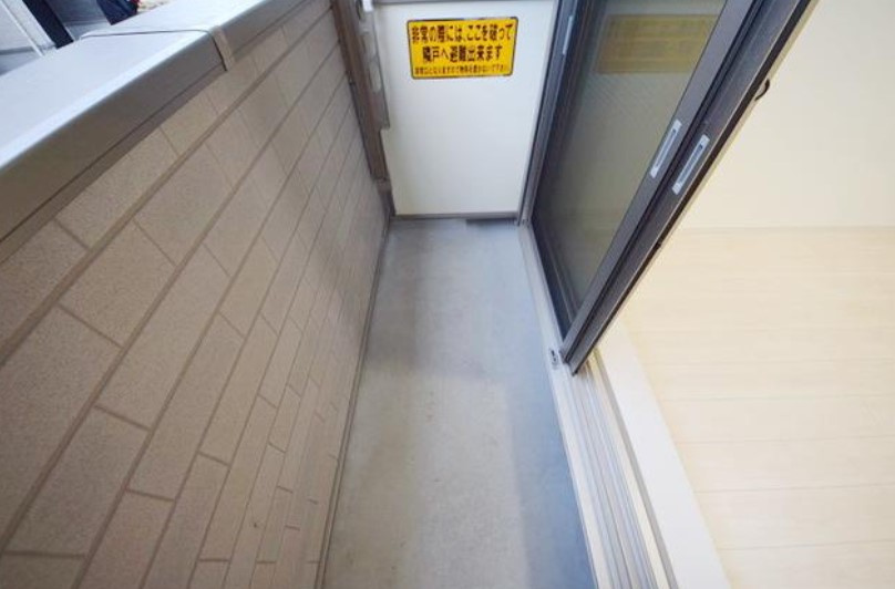 ルミエール赤羽のバルコニー