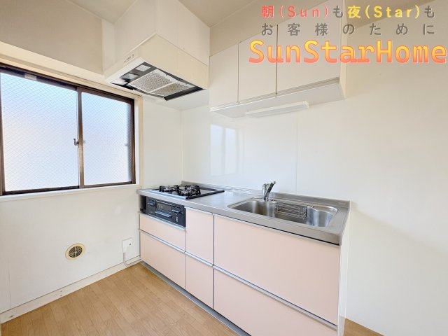 【※サンスターホーム限定物件】メゾン第五立川　東・西・北角部屋　上階無しのキッチン