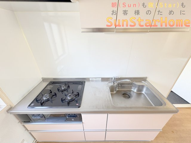 【※サンスターホーム限定物件】メゾン第五立川　東・西・北角部屋　上階無しのキッチン