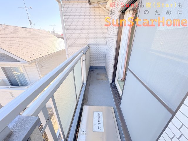 【※サンスターホーム限定物件】メゾン第五立川　東・西・北角部屋　上階無しのバルコニー