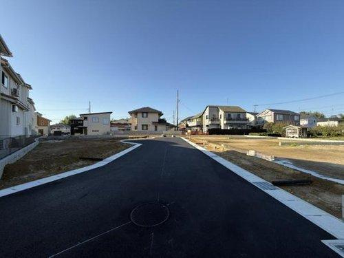 知多市日長字西畑　全10区画　I号地の前面道路含む現地写真|R6.11.3撮影　前道6ｍ！