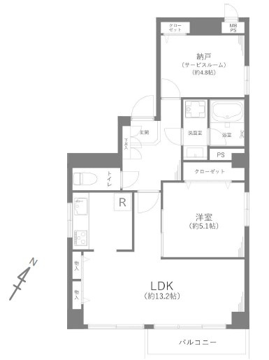 【間取り】 | モンテベルデ六義園 | 南東角部屋なので、陽当たり・通風良好です！