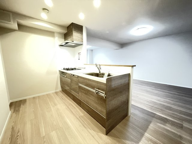 エクセレンス荒江のキッチン|システムキッチンはお掃除しやすいですよ♪