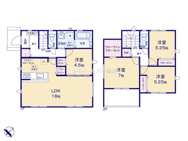 【間取り】 | 安城市赤松町新屋敷308『仲介料無料』新築戸建て | 2号棟