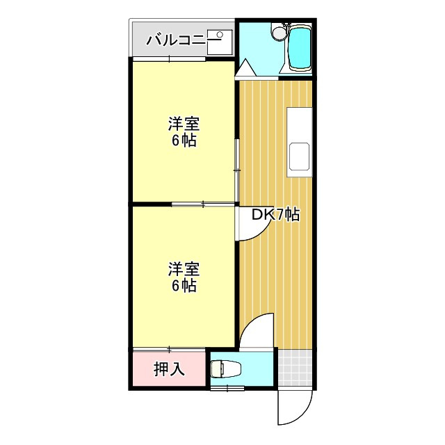 コアコーポAの間取り