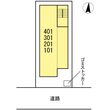 コンフォートKの区画図