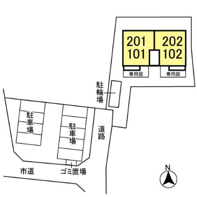 【区画図】 | ボヌール木崎