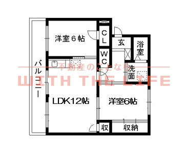 第2江頭ハイツ【キャッシュバック対象物件】の間取り