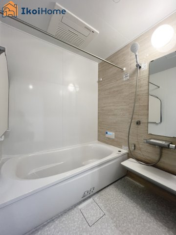 神戸市西区押部谷町木幡　新築戸建の浴室|【ホームページに現地動画掲載中】●年中無休：当日予約可●ゆったりご入浴いただける約1坪タイプの浴室！