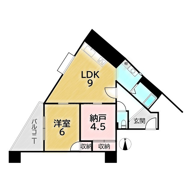 堀川シティハイツの間取り