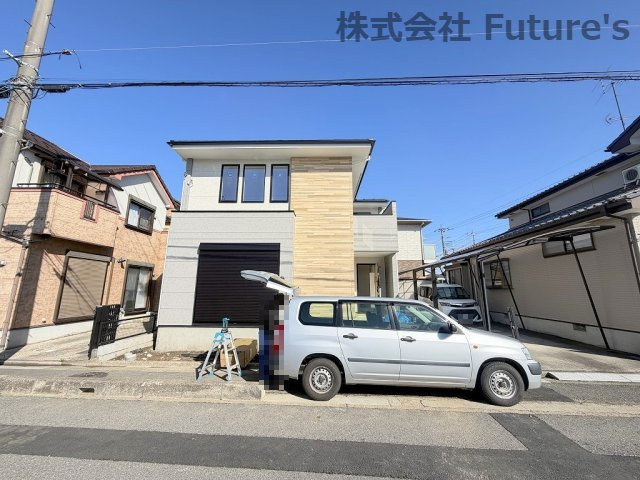 三郷市早稲田6丁目　新築戸建　全1棟の外観|現地の写真になります。