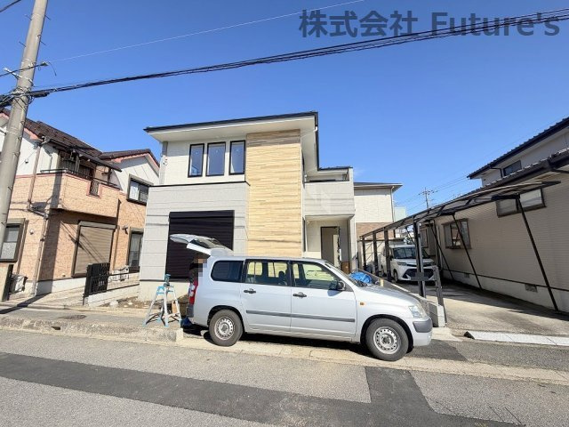 三郷市早稲田6丁目　新築戸建　全1棟の外観|現地の写真になります。