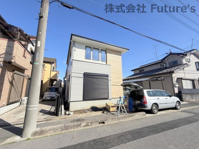 三郷市早稲田6丁目　新築戸建　全1棟の外観|現地の写真になります。