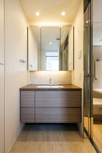 パークコート虎ノ門の洗面所|※写真は同タイプ住戸です。